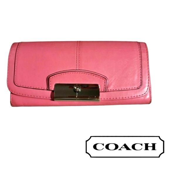 Coach Kristin Pink Leather Wallet - Picture 1 of 10